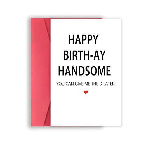 VvOoOvV Naughty Birthday Card for Him, Funny Birthday Card for Men, Happy Birthday Card for Husband Boyfriend Fiance, Rude Bday Card for Husband