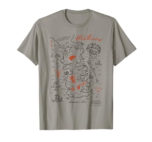 Game Of Thrones Map Of Westeros T-Shirt