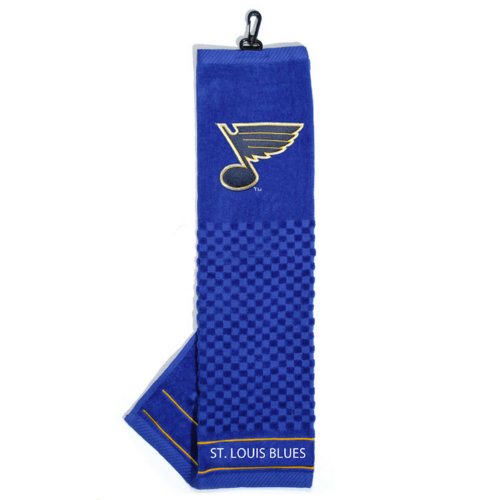 Team Golf NHL St Louis Blues Embroidered Golf Towel Embroidered Golf Towel, Checkered Scrubber Design, Embroidered Logo