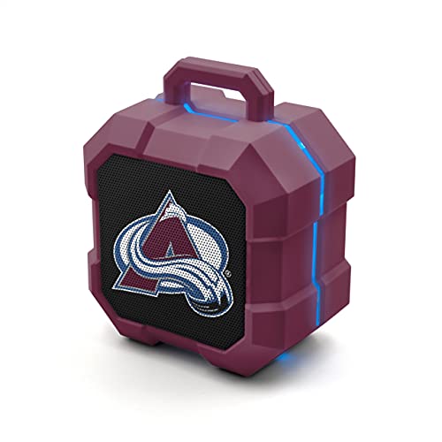 NHL Colorado Avalanche ShockBox LED Wireless Bluetooth Speaker, Team Color