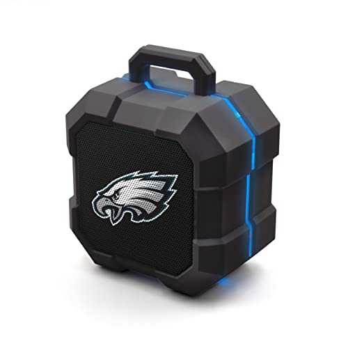 SOAR NFL Shockbox LED Wireless Bluetooth Speaker, Philadelphia Eagles