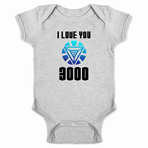 I Love You 3000 Shirts for Infants I Love You Tee Bodysuit Love You T-Shirt Gray 6M