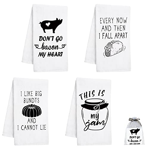 Nialnant Decorative Kitchen Towels,Cute Dish Towels for Drying Dishes,Funny Gift Perfect for Housewarming Gift Mothers Day Birthday Wedding Kitchen Decor New Home (Cute Pig - 16 x 23.6 Inch)
