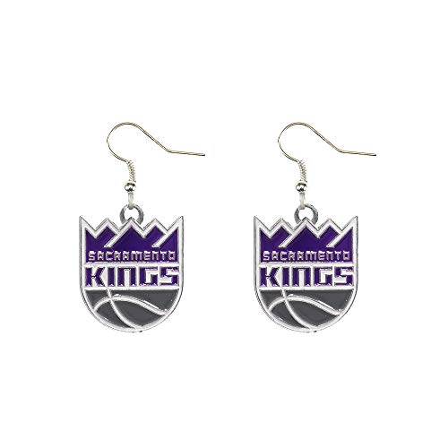 Aminco NBA Sacramento Kings Logo Dangler Earrings, 2.5