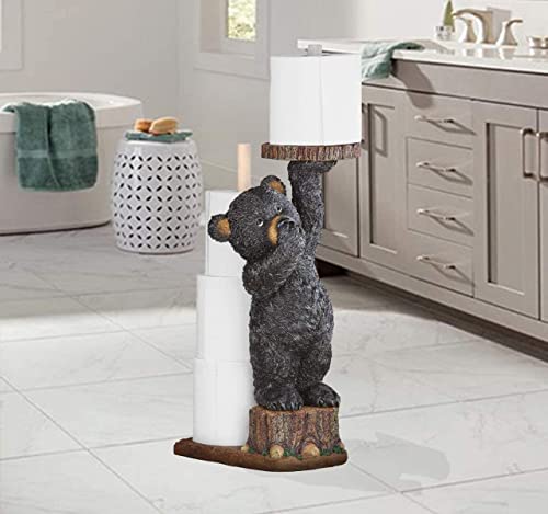 GetSet2Save Adorable Bear Serving Toilet Paper While Pinching Nose (Bear Toilet Paper Holder)