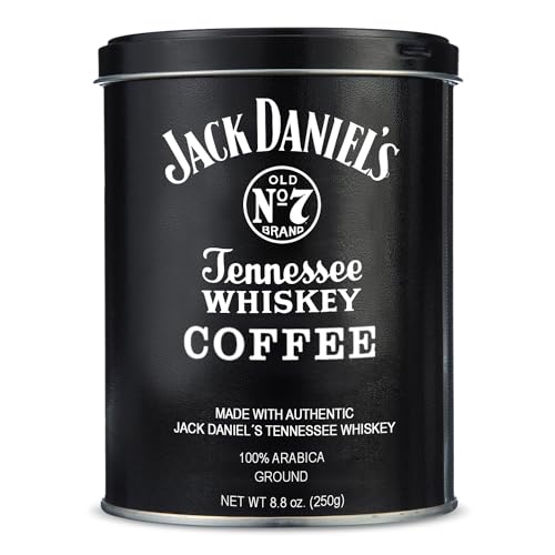 Parkway Distributors Jack Daniel’s Tennessee Ground Coffee 8.8 oz – Medium Roast, Infused with Authentic Jack Daniel's, Non-Alcoholic, Bundled with a PD Safe Ship Bag