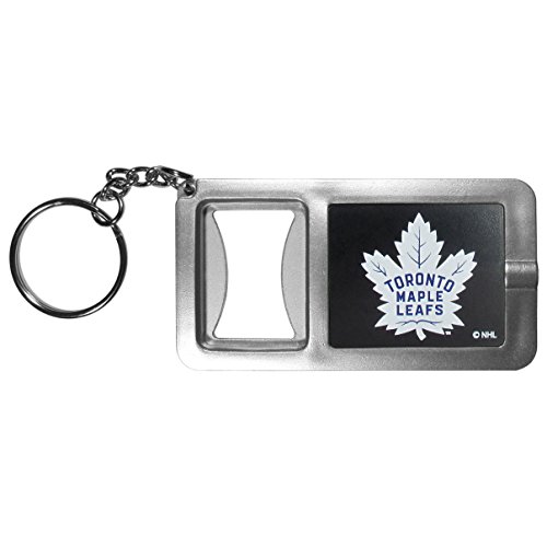 NHL Siskiyou Sports Fan Shop Toronto Maple Leafs Flashlight Key Chain with Bottle Opener One Size Black