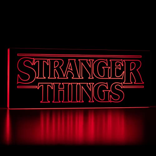 Paladone Stranger Things Logo Light with 2 Light Modes, Stranger Things Glowing Sign Decor and Gift, Officially Licensed Merchandise