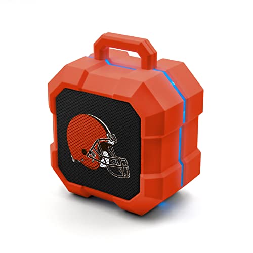 SOAR NFL Shockbox LED Wireless Bluetooth Speaker, Cleveland Browns