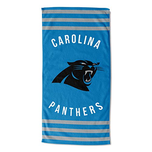 Northwest NFL Carolina Panthers Unisex-Adult Beach Towel, 30' x 60', Stripes
