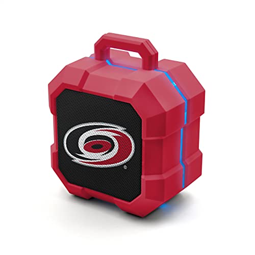 NHL Carolina Hurricanes ShockBox LED Wireless Bluetooth Speaker, Team Color