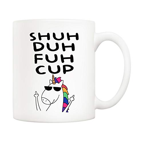 5Aup Christmas Gifts Funny Quote Unicorn Coffee Mug for Friend, Novelty Ceramic Cups 11Oz, Unique Birthday and Holiday Gifts for Daughter Brother Boss
