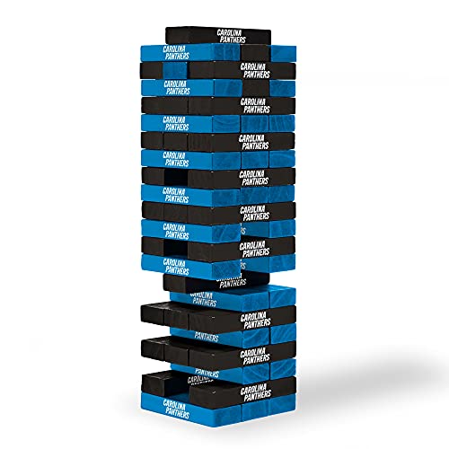 Wild Sports NFL Carolina Panthers Table Top Stackers 3' x 1' x .5', Team Color
