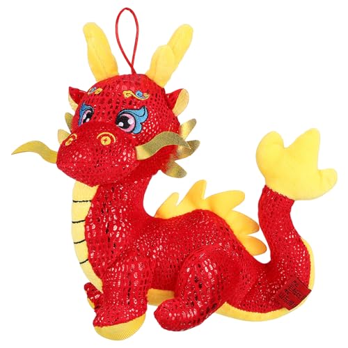Dragon Mascot Figurine Chinese Zodiac Dragon Ornament 2024 Year of The Statue for Home Decor Tabletop Ornament