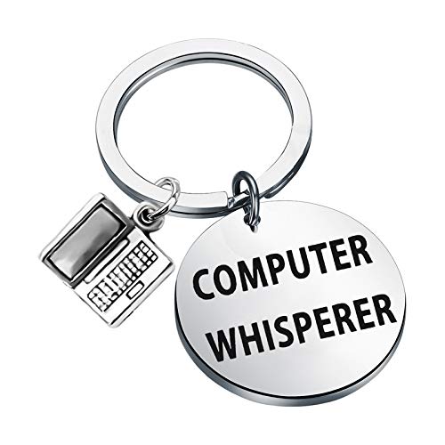 CENWA Funny Computer Geek Gift Computer Nerd Gift Computer Whisperer Keychain (Computer Whisperer K)