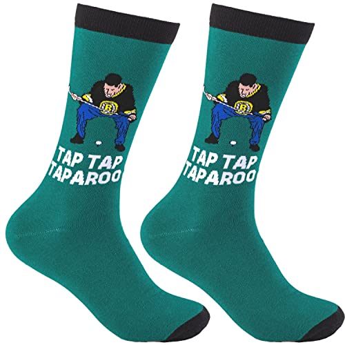 Funny Golf Socks Crazy Socks Golf Dress Socks Casual Cotton Crew Socks, Novelty Gifts For Men, Women and Teens - Tap Tap Taparoo