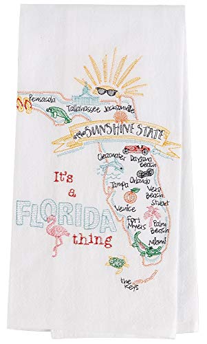 Kay Dee Designs ST Thing Florida EMB F/S Dish Towel, 17.5 x 28, Various