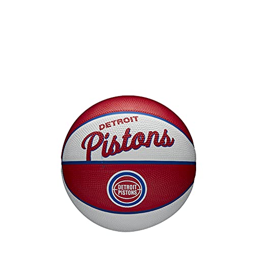 WILSON NBA Team Retro Mini Basketball - Detroit Pistons