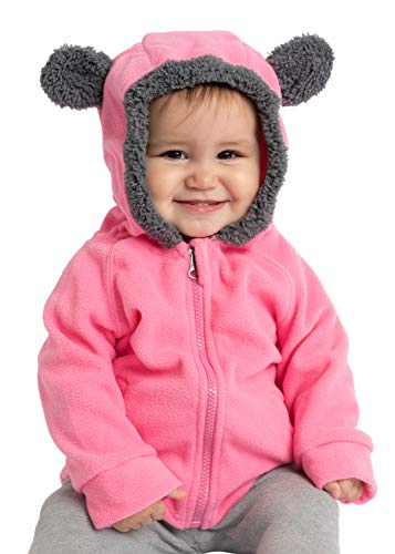 Kids Fleece Sweatshirt Jacket - Baby Boy & Girl Sweater Outerwear Coat Toddler Full Zip Hoodie for Children