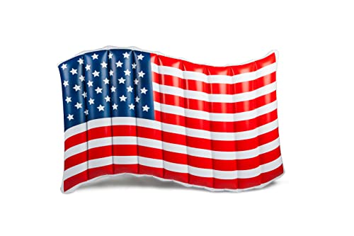 BigMouth Inc BMPF-AF Inflatable Giant Waving American Flag Pool Float