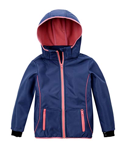 M2C Girls Hooded Fleece Lined Waterproof Windproof Jacket 4T Blue