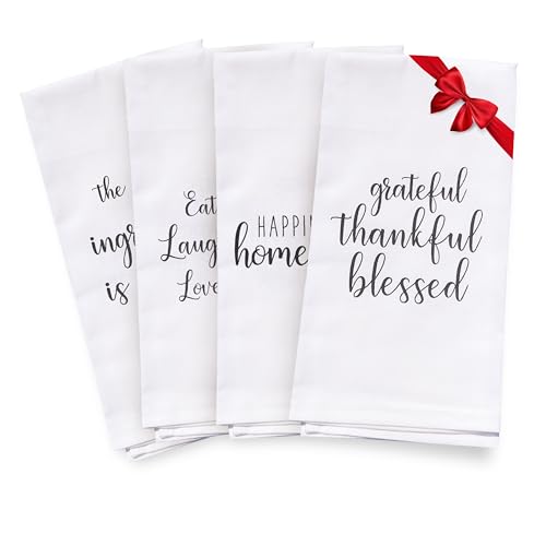 Michael Grace Gifts Decorative Kitchen Towels - Cute Kitchen Towels with Sayings, Cute Tea Towels for Kitchen, Cute Dish Towels, Perfect for Housewarming Gift Christmas Mothers Day Birthday