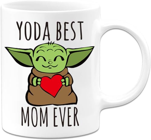 Baby Yoda Best Mom Ever Coffee Mug Gifts for Mom from Daughter Son,Mom Birthday Gifts for New Mom Mother To Be - Mothers Day Gifts for Mom, Unique Christmas Mom Gifts from Daughter, Son, Wife, Kids