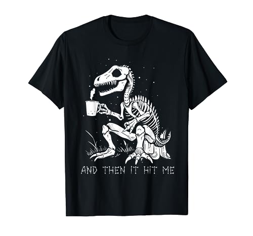 Funny Dinosaur Skeleton Costume Goth Men Women Halloween T-Shirt
