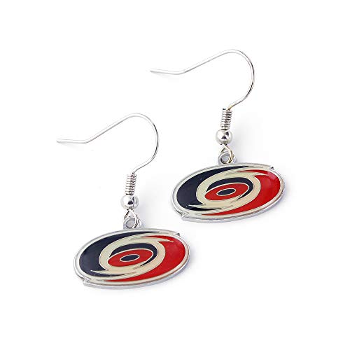 NHL Carolina Hurricanes Logo Dangler Earrings