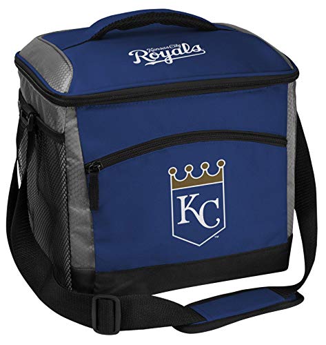 Rawlings MLB Soft Sided Insulated Cooler Bag, 24-Can Capacity, Kansas City Royals, 10200026111