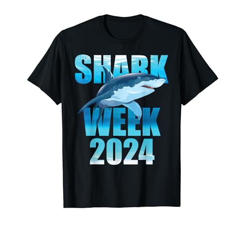 Shark 2024 Week Passion For Shark Lover Family Scuba Diver T-Shirt