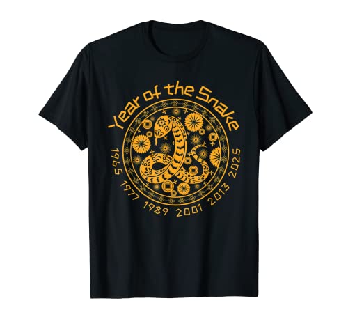 Chinese Year of the Snake Zodiac Sign T-Shirt