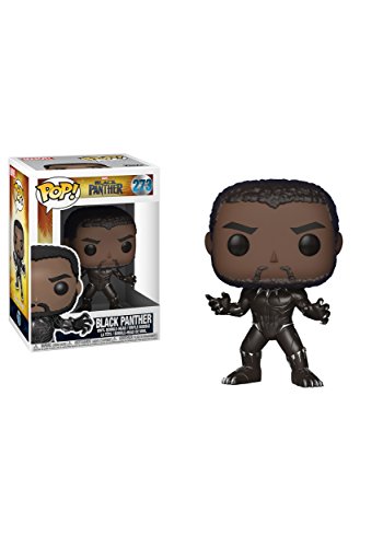 Funko POP! Marvel: Black Panther Movie - Black Panther (Styles May Vary) Collectible Figure Grey, 2.5 x 2.5 Inch