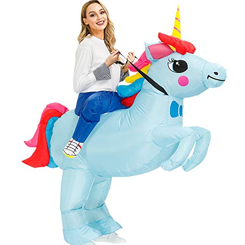 KOOY Inflatable Costume Adult,Inflatable Halloween Costumes,Unicorn costume adult,adult halloween costume women,Blow up Costumes
