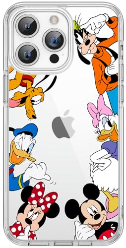 iPhone 14 Pro Max Case Cute Disney, iPhone 14 Pro Max Case for Women, iPhone 14 Pro Max Case Clear with Design, Slim Stylish Girly Shockproof Anti-Yellowing PC+TPU Case for iPhone 14 Pro Max 6.7 inch
