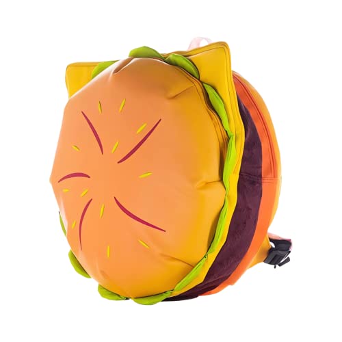 Ofoxouq Cheeseburger Backpack Multi-Compartment Universe Hamburger Backpack
