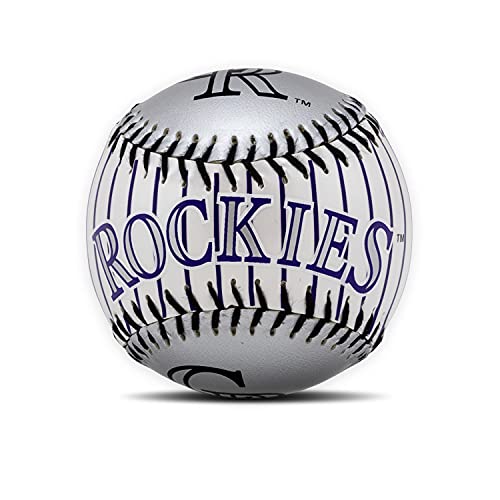 Franklin Sports Colorado Rockies MLB Team Baseball - MLB Team Logo Soft Baseballs - Toy Baseball for Kids - Great Decoration for Desks and Office