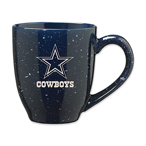 Rico Industries NFL Football Dallas Cowboys Primary 16 oz Team Color Laser Engraved Ceramic Coffee Mug