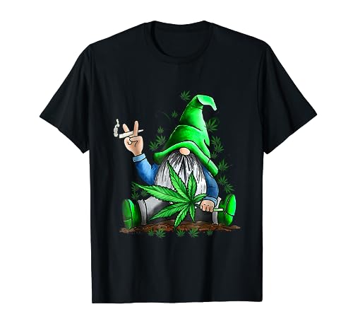 Funny Weed Gnome Cannabis Marijuana T-Shirt