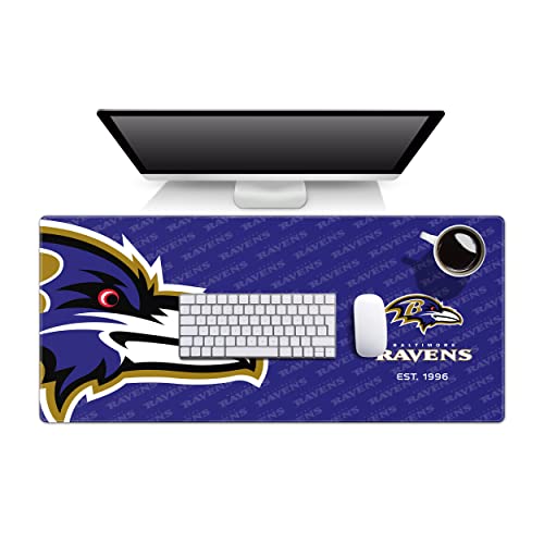 YouTheFan NFL Baltimore Ravens Logo Series Desk Pad