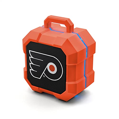 NHL Philadelphia Flyers ShockBox LED Wireless Bluetooth Speaker, Team Color