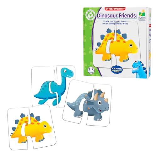 The Learning Journey: My First Match It - Dinosaurs - 2 Year Old Toys, Puzzles for Toddlers, Toddler Puzzle, Educational Toys for 2 Year Old - 15 Self-Correcting Matching Puzzles - Award Winning Toys