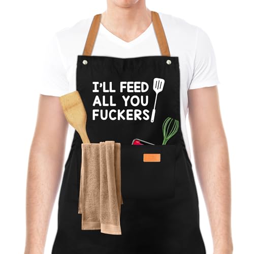Funny Aprons for Men Women, Dad Gifts from Daughter Son, Father's Day Gifts for Dad, Gifts for Father's Day, Dad Gifts, Best Gifts for Father, Grandpa