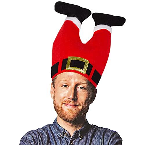 DomeStar Christmas Hat, Funny Hat Novelty Santa Hat Crazy Hats Elf Hat Santa Pants Hat