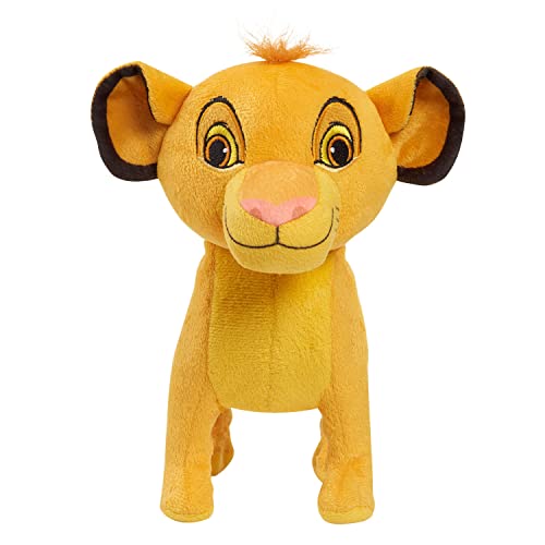 Disney Walking 9.75-inch Simba Plush Stuffed Animal, The Lion King, Soft and Huggable, Kids Toys for Ages 2 Up by Just Play