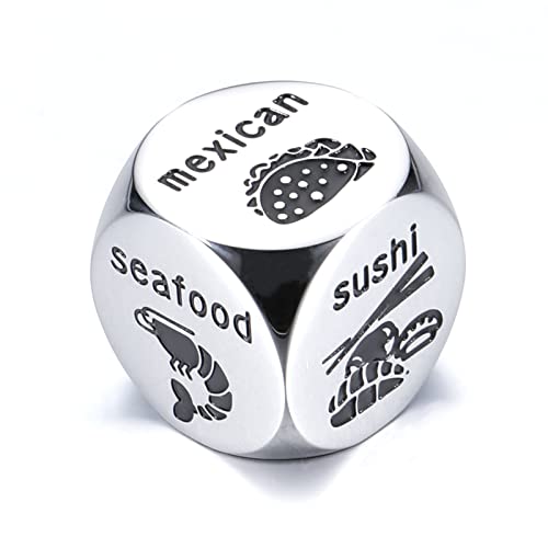 Food Decision Dice Anniversary Presents for Boyfriend Girlfriend Birthday Gifts for Women Men Couple Gifts for Husband Wife Funny Gifts for Friends Gifts for Her Him Christmas Valentines Day Gifts