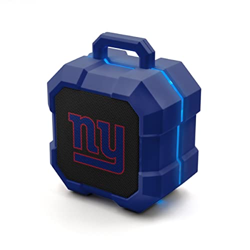 SOAR NFL Shockbox LED Wireless Bluetooth Speaker, New York Giants