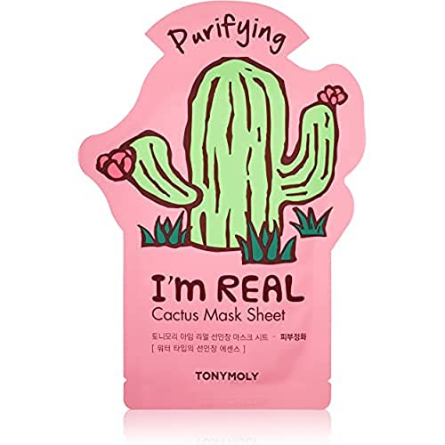TONYMOLY I'm Real Cactus Purifying Mask Sheet, Pack of 1