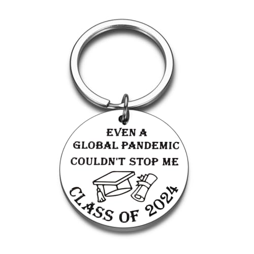 Funny Keychain Class Of 2024 Graduation Gifts for Her Him 2024 Senior High School Master Nurse Medical Students College Grad Graduate Gifts for Daughter Son PhD Degree Inspirational Gifts Women Men