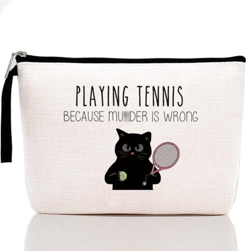 Funny Tennis Makeup Bag, Gifts for Tennis Players, Tennis Coaches & Tennis Teams Tennis Player Gift Tennis Girl Birthday Gift for Women Cosmetic Bag Best Friend Gift Graduation Gift for Her